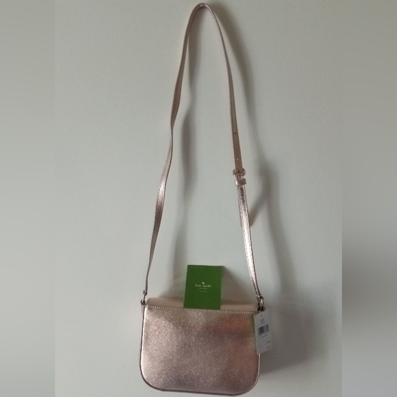 *♥Kate Spade Vintage Large Carsen Rose Gold Laurel Way Crossbody Purse WKRU5150 - Picture 12 of 14